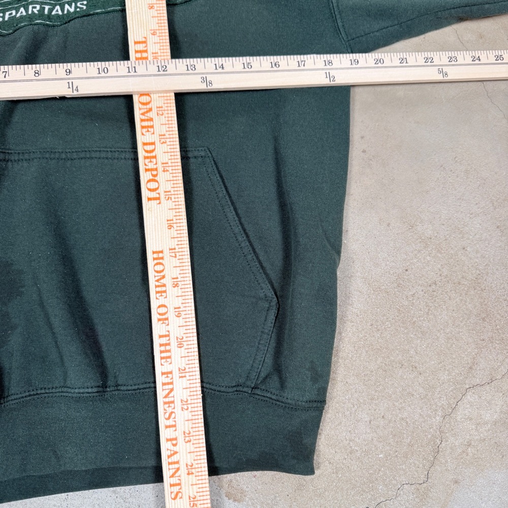 Gildan Ultra Blend Michigan State Spartans Green Hoodie Sweatshirt Mens S - Picture 6 of 6